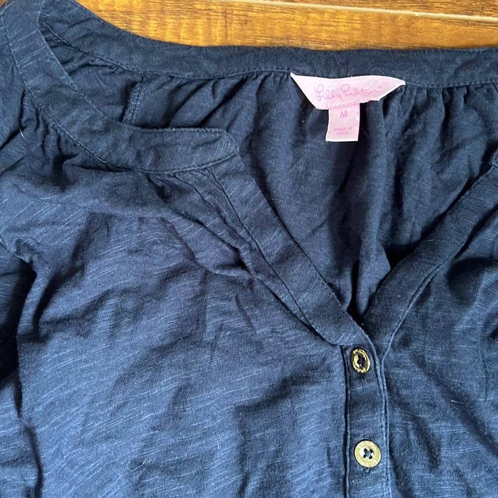 Lilly Pulitzer bell sleeve shirt super light weight